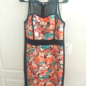 Floral Body Contour Dress